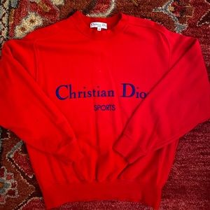 Vintage Christian Dior Red sweatshirt. Beautiful size